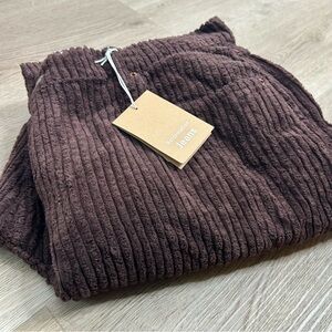 NWT Reformation 100% Organic Cotton Preston Baggy Straight Corduroy Pant 31